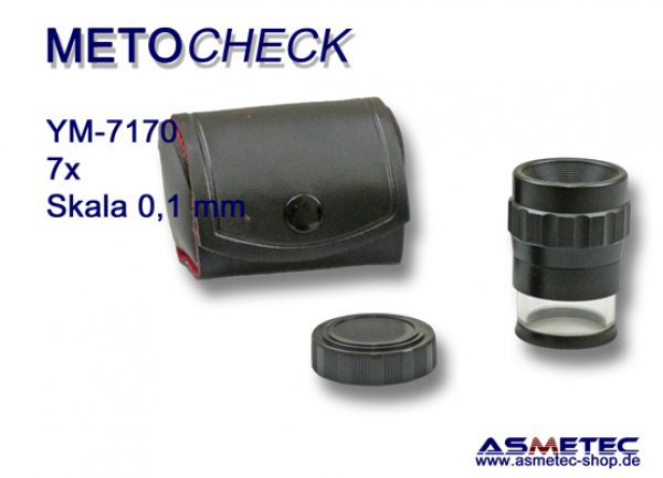 METOCHECK-YM-7170 scale loupe 7x www.asmetec-shop.de