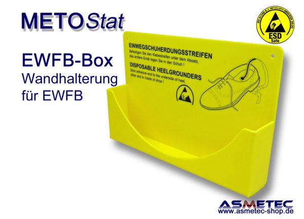 Metostat EWFB-Box, Wandhalterung für Einweg-Fersenbänder - www.asmetec-shop.de