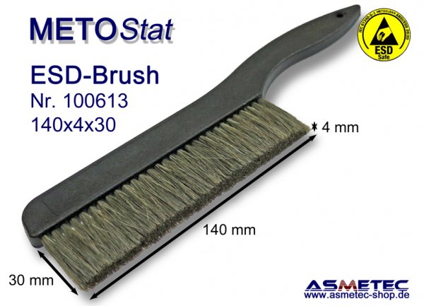Metostat ESD-Bürste 1400430B, antistatisch, leitfähig - www.asmetec-shop.de