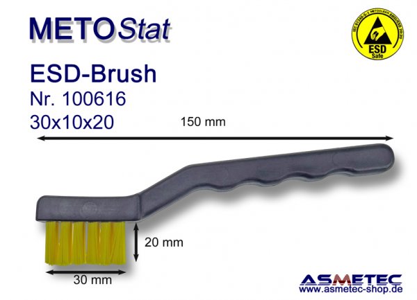Metostat ESD-Bürste 301020G, antistatisch, leitfähig - www.asmetec-shop.de
