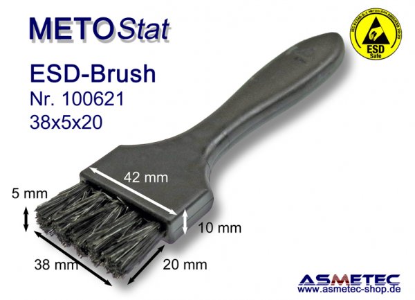 Metostat ESD-Bürste 380520B, antistatisch, leitfähig - www.asmetec-shop.de