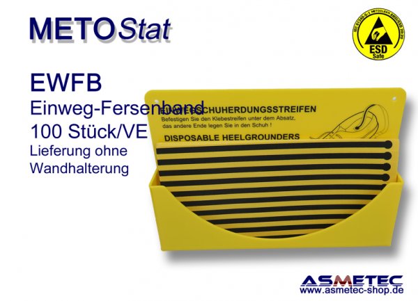 Metostat EWFB-Box, Wandhalterung für Einweg-Fersenbänder - www.asmetec-shop.de