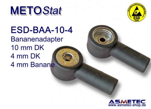 Metostat ESD Bananenadpater BAA-10-4 - www.asmetec-shop.de