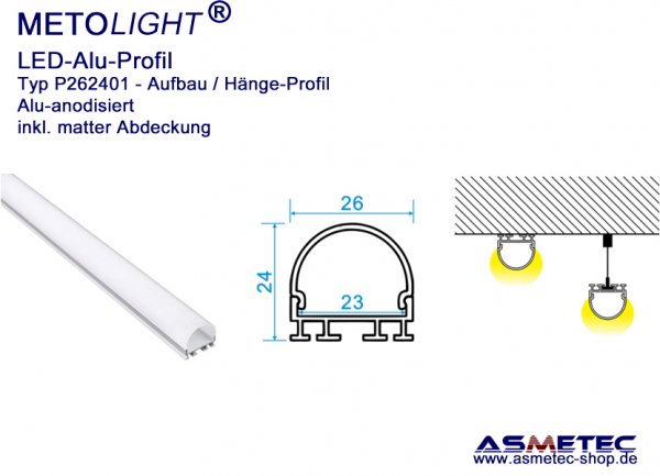 Aluminium-LED-Profile - www.asmetec-shop.de