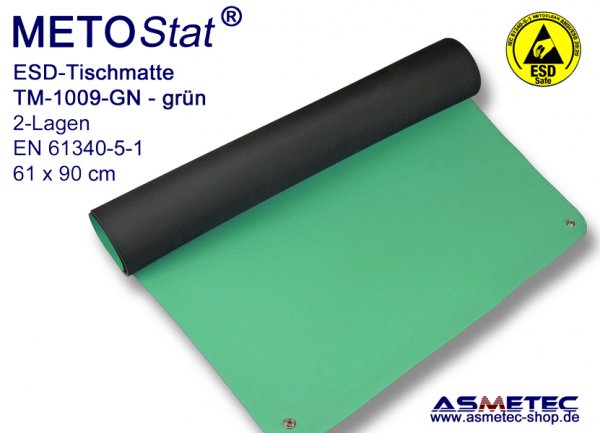 ESD-Table-Mat TM-1009GN, green, 61x90 cm