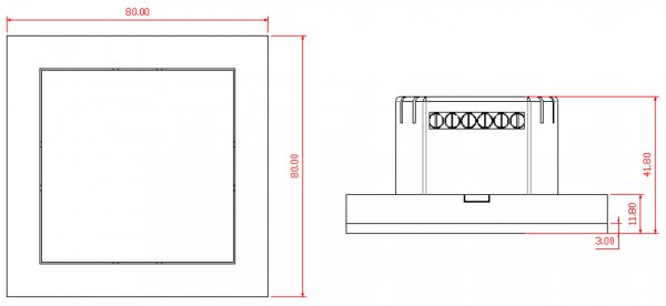 LED 2CTM07, 196 W bicolor controller