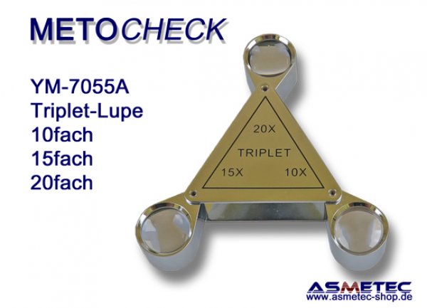 METOCHECK-YM7055A, triple-Triplet, 10x, 15x, 20x, aplanat