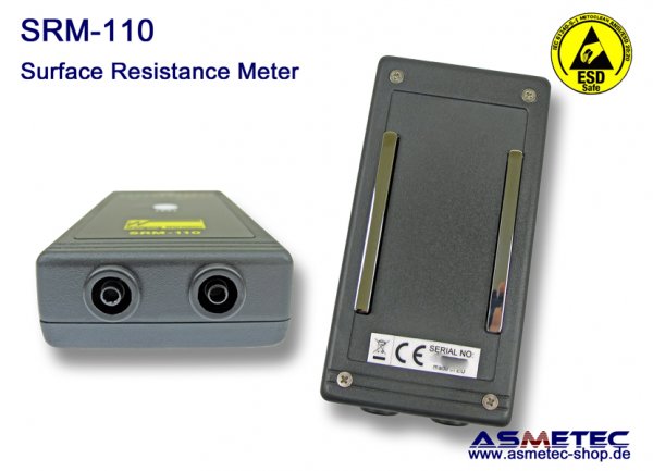ESD Oberflächen Widerstands Testgerät SRM110 - www.asmetec-shop.de