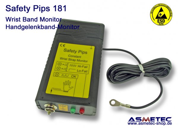 ESD Wrist strap monitor - www.asmetec-shop.de