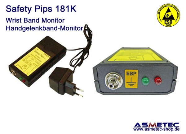 ESD Wrist strap monitor 181K - www.asmetec-Shop.de
