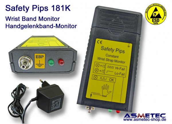 ESD Wrist strap monitor 181K - www.asmetec-Shop.de