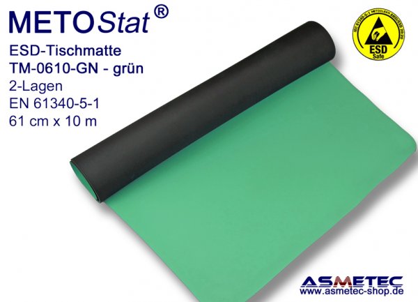 ESD-Table-Mat TM-610, solder proof, antistatic table mat, dissipative