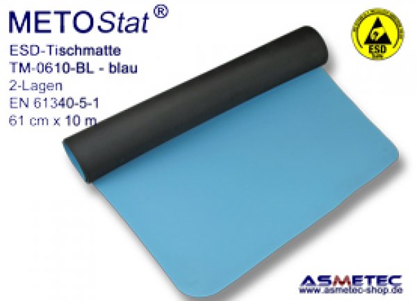 ESD-Table-Mat TM-610, solder proof, antistatic table mat, dissipative