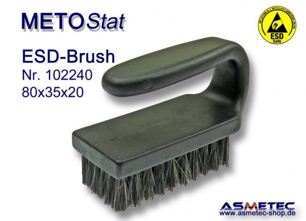 Metostat ESD-Bürste 803520B, antistatisch, leitfähig - www.asmetec-shop.de