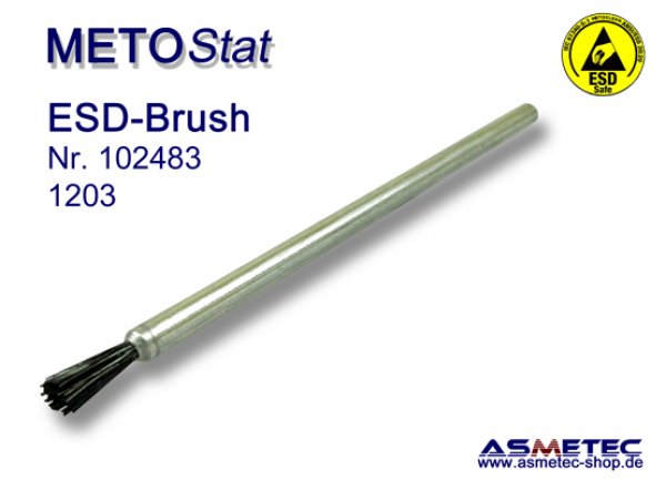 Metostat ESD-Pinsel 1203G, antistatisch, leitfähig - www.asmetec-shop.de