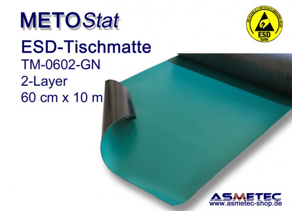 METOSTAT ESD Tischmatte TM-0602-10-BL - www.asmetec-shop.de