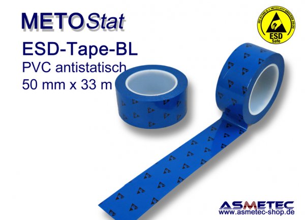 Metostat ESD PVC Klebeband, blau - www.asmetec-shop.de