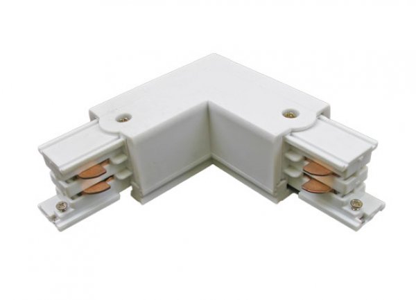 Metolight light track, 3 phase, L-connector, inner edge