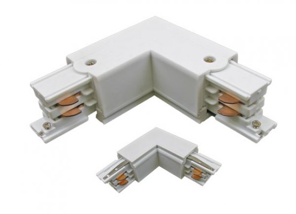 Metolight light track, 3 phase, L-connector, inner edge
