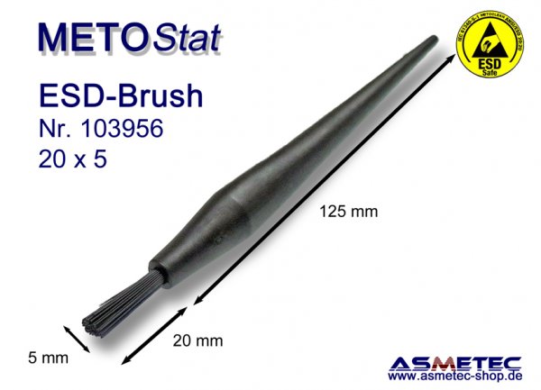 Metostat ESD-Pinsel 20056B, antistatisch, leitfähig - www.asmetec-shop.de