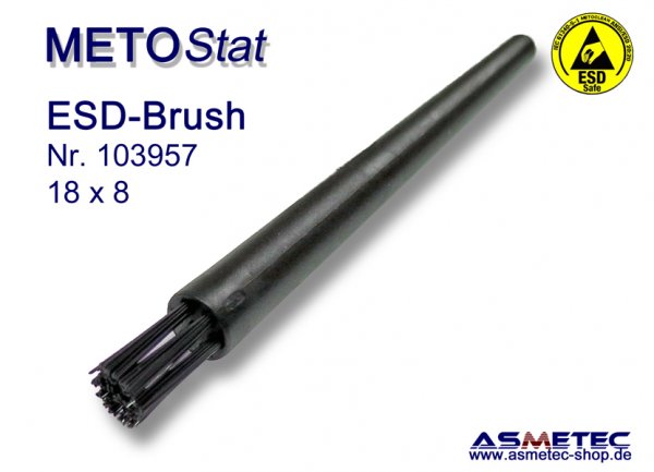 Metostat ESD-Pinsel 1808BG, antistatisch, leitfähig - www.asmetec-shop.de