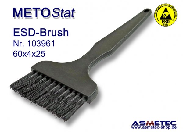 Metostat ESD-Bürste 600425B, antistatisch, leitfähig - www.asmetec-shop.de