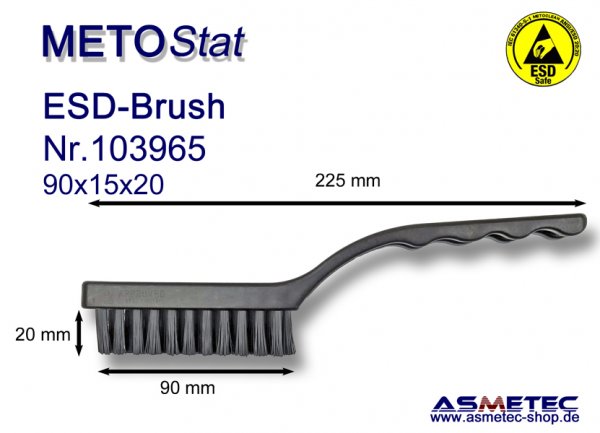 Metostat ESD-Bürste 901520B, antistatisch, leitfähig - www.asmetec-shop.de