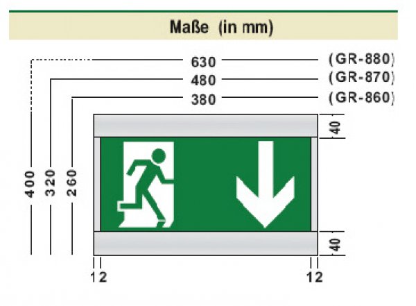 Metolight emergency light LEL-844