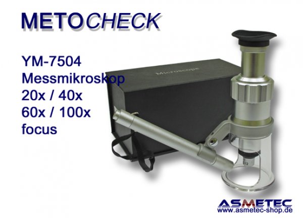 METOCHECK-YM-7504-40, Messmikroskop, 40fach - www.asmetec-shop.de