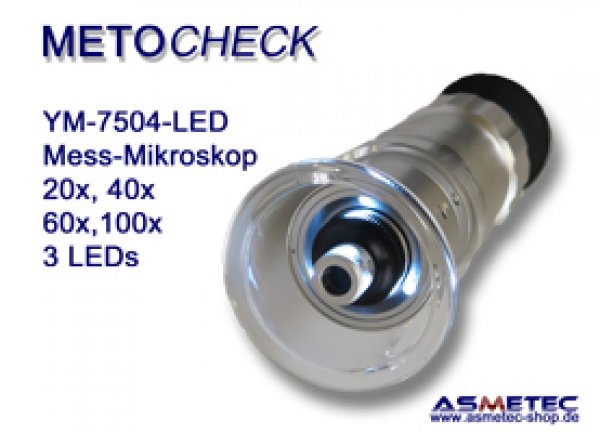 Metocheck YM7504L-Mess-Mikroskop mit LED-Beleuchtung - www.asmetec-shop.de