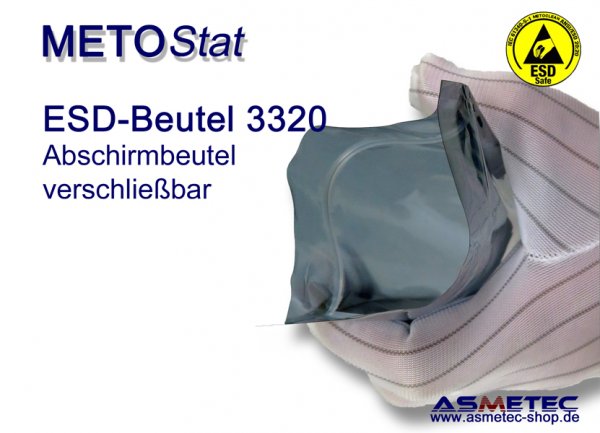 Metostat ESD-Abschirmbeutel 3320 mit Verschluss - www.asmetec-shop.de