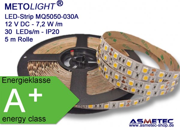 METOLIGHT LED-Streifen MQ5050-12-030A, IP20 - www.asmetec-shop.de