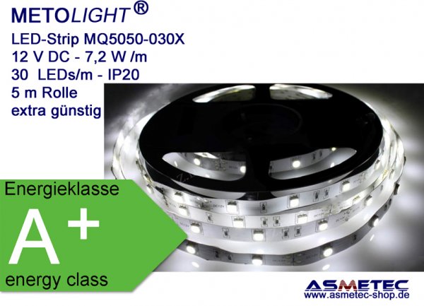 METOLIGHT LED-Strip MQ5050-12-030X, IP20, value priced - www.asmetec-shop.de