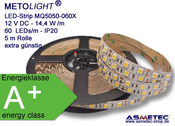 METOLIGHT LED-Strip MQ5050-12-060X, IP20 - www.asmetec-shop.de