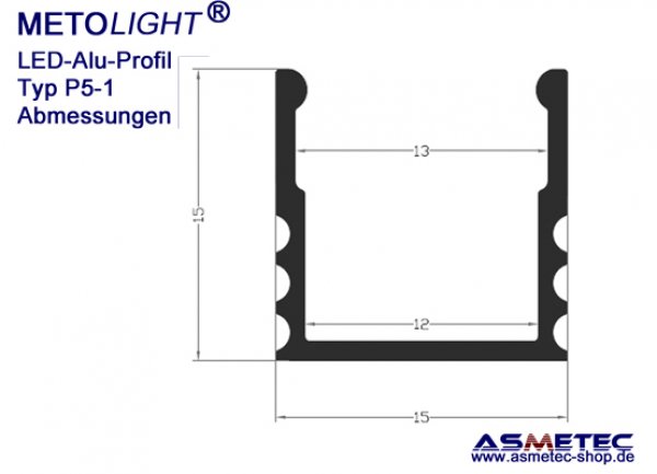 Aluminium-LED-Profile - www.asmetec-shop.de