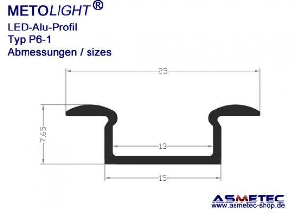 Aluminium-LED-Profile - www.asmetec-shop.de