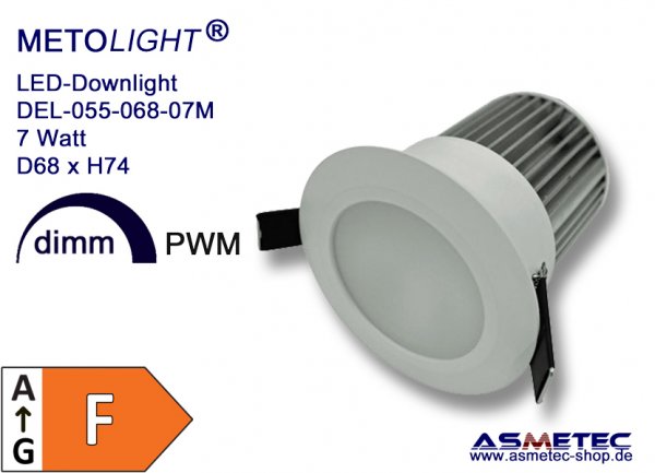 Metolight LED Downlight RD07M, 7 Watt - www.asmetec-shop.de