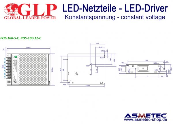 LED-Netzteil-12VDC-100 Watt