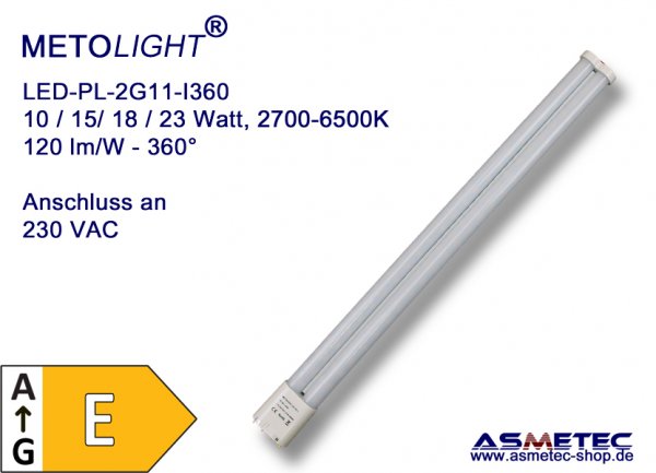 METOLIGHT LED-2G11-15W, 360 Grad