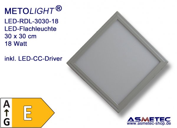 Metolight LED-Panel 36 Watt, neutralweiß - www.asmetec-shop.de