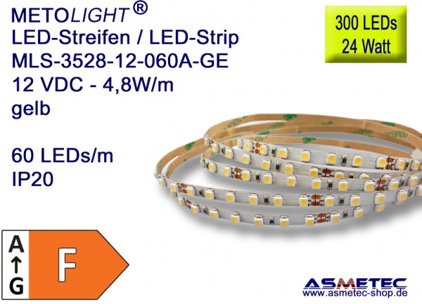 LEDstreifen-3528-12VDC-IP20, gelb