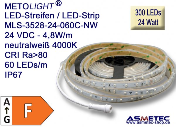 LEDstreifen-3528-24VDC-IP67, 4000K