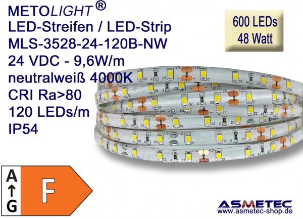 LEDstreifen-3528-24VDC-IP54, 4000K