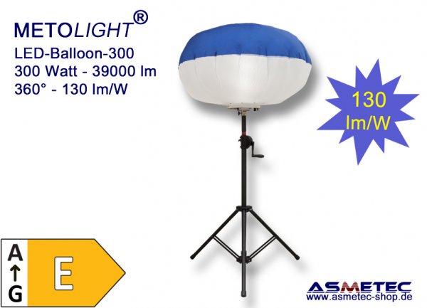 BALLOON: ballon lumineux LED 120W. Câble 5 m et 3 prises de service