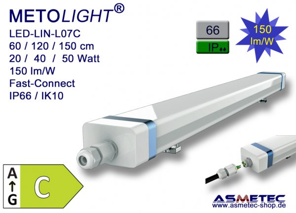 Metolight LED-Linear-Leuchte-L07G, IP66