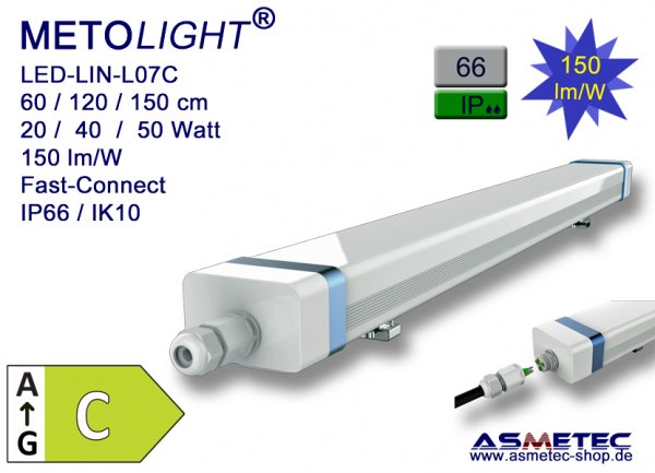 Metolight LED-Linear-L07G, tri-proof, IP66