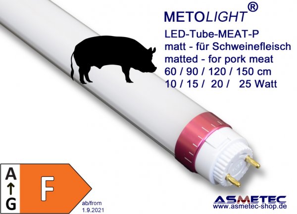 METOLIGHT LED-Tube Meat for pork meat desk - www.asmetec.shop.de