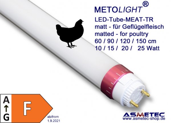 METOLIGHT LED-Röhre Meat für Geflügelfleisch - www.asmetec.shop.de
