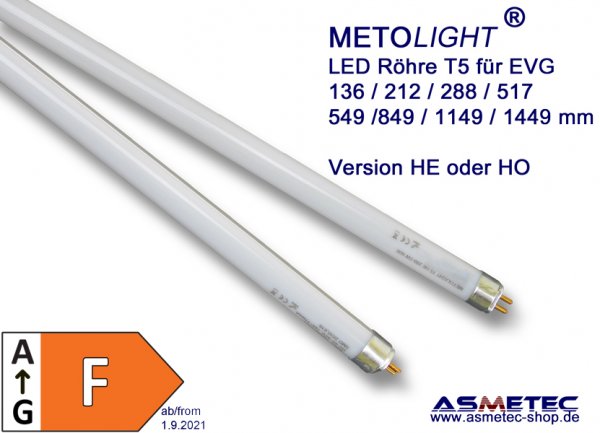 Metolight LED-Röhre T5 - 1449 mm, 30 Watt für elektronische Vorschaltgeräte - www.asmetec.shop.de