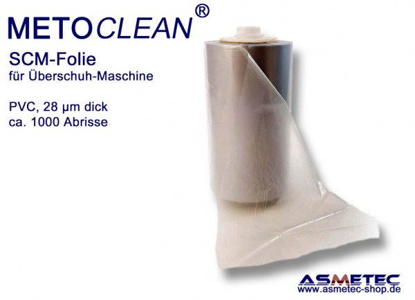 SCM-Schrumpffolie für  Überschuhmaschine - www.asmetec-shop.de